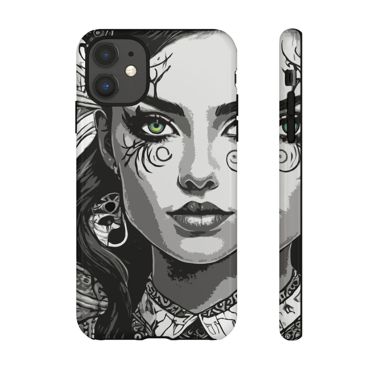 Green Eyed Devilish Beauty Tough Phone Case