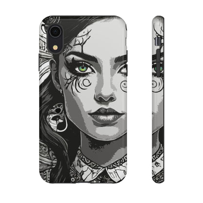Green Eyed Devilish Beauty Tough Phone Case