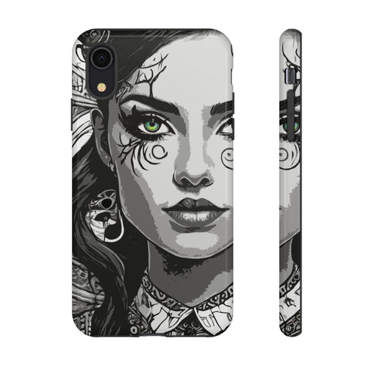 Green Eyed Devilish Beauty Tough Phone Case