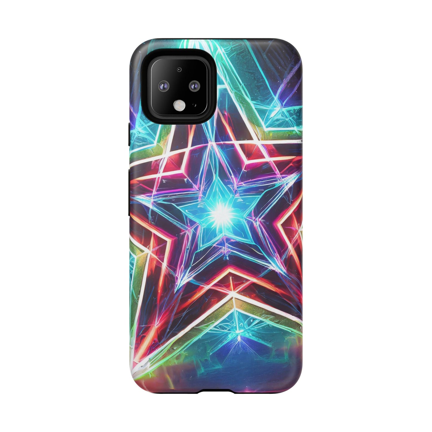 Neon Light Stars Tough Phone Case