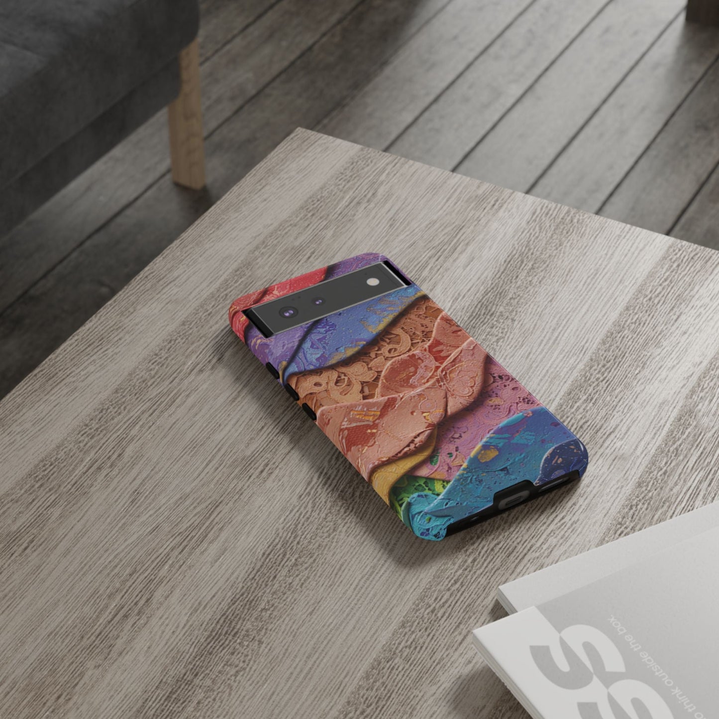 Abstract Painted Lace Tough Phone Case