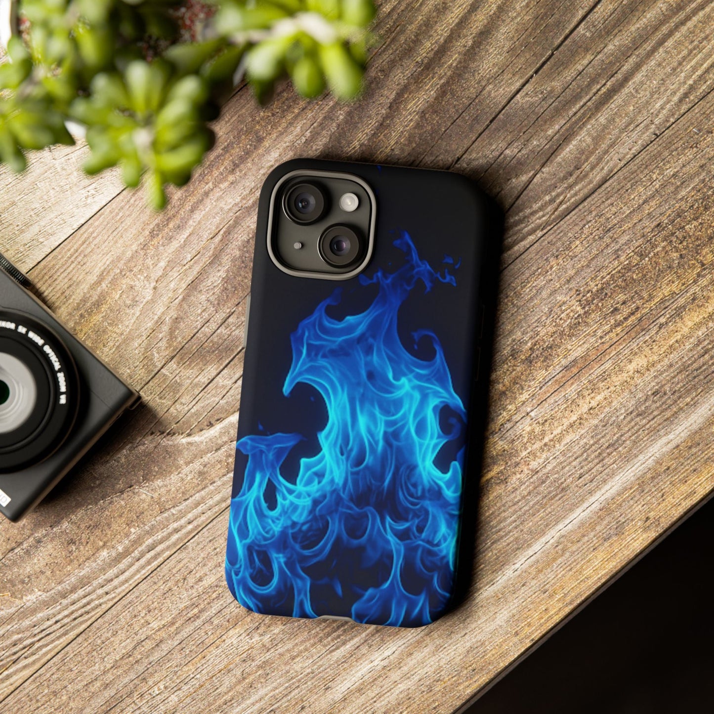 Blue Flames Tough  Phone Case