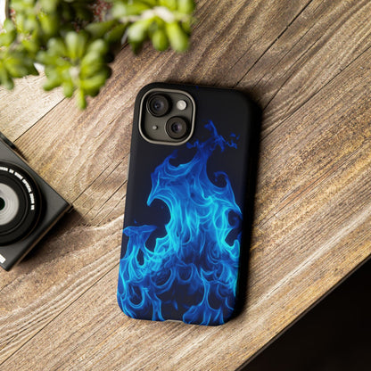 Blue Flames Tough  Phone Case