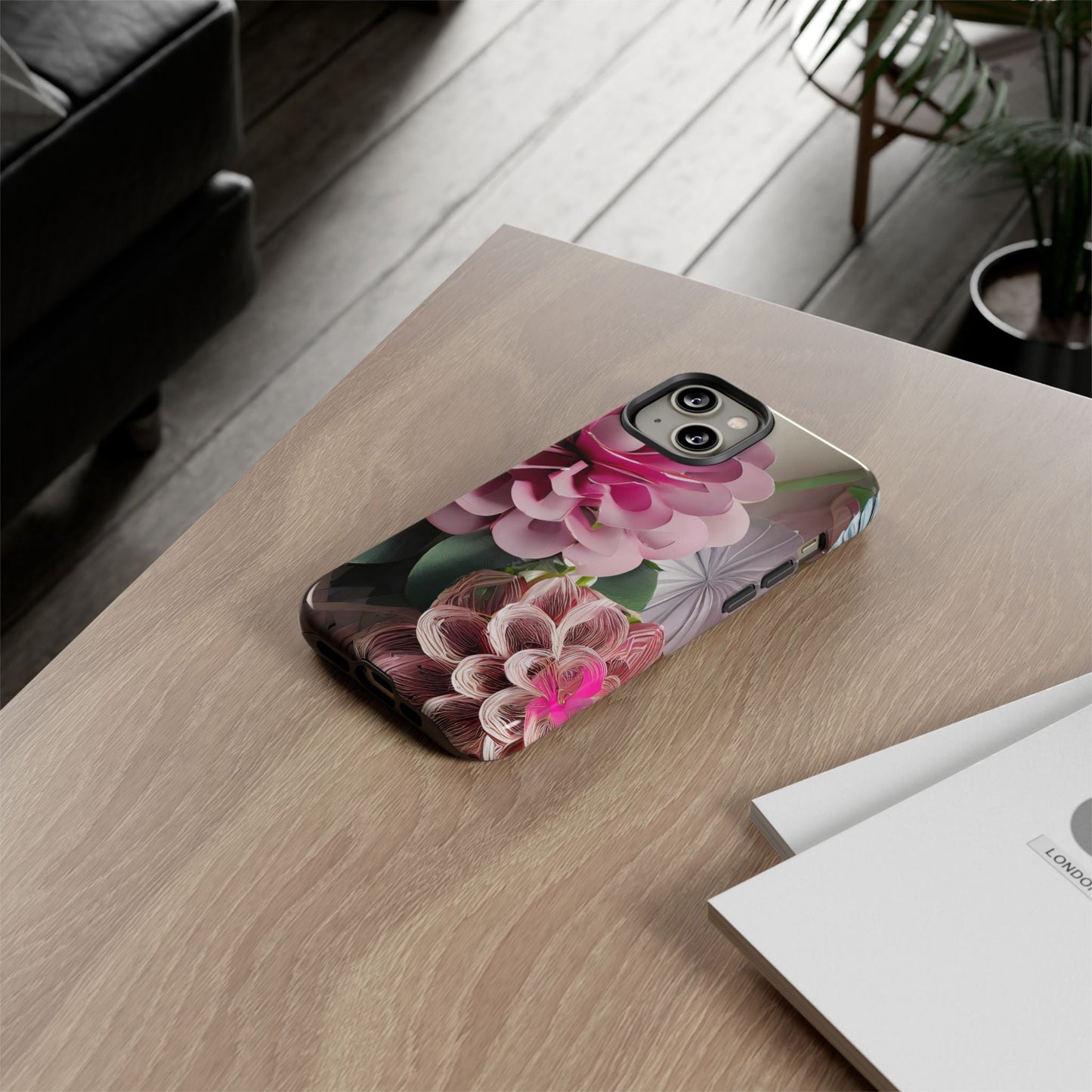 Elegant Paper Flowers Tough Phone Case