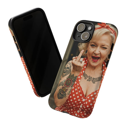 Rebellious Tattooed Betty White Tough Phone Case