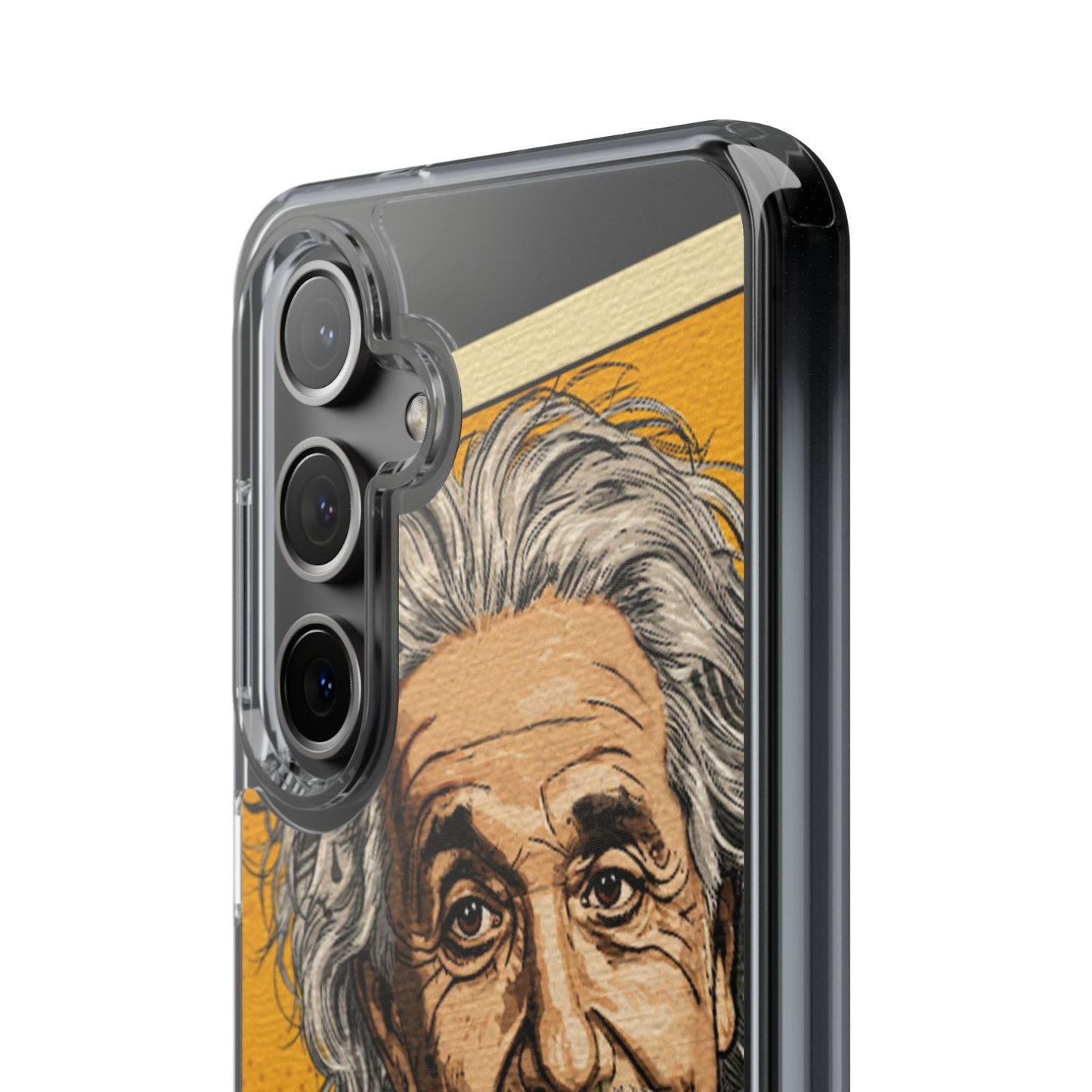 Edgy Einstein Clear Phone Cases