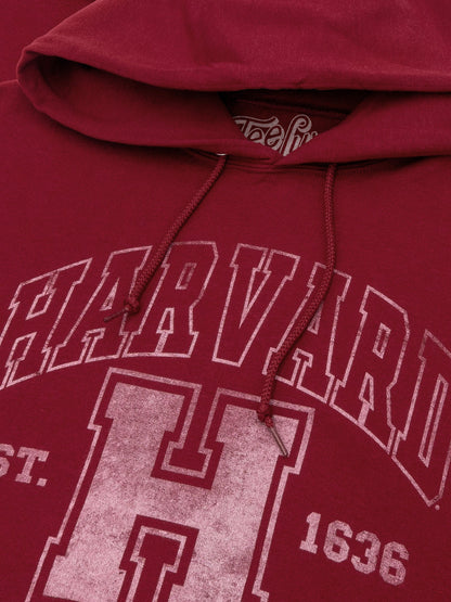 Harvard Athletic Department Pullover Hooded Sweashirt - Crimson