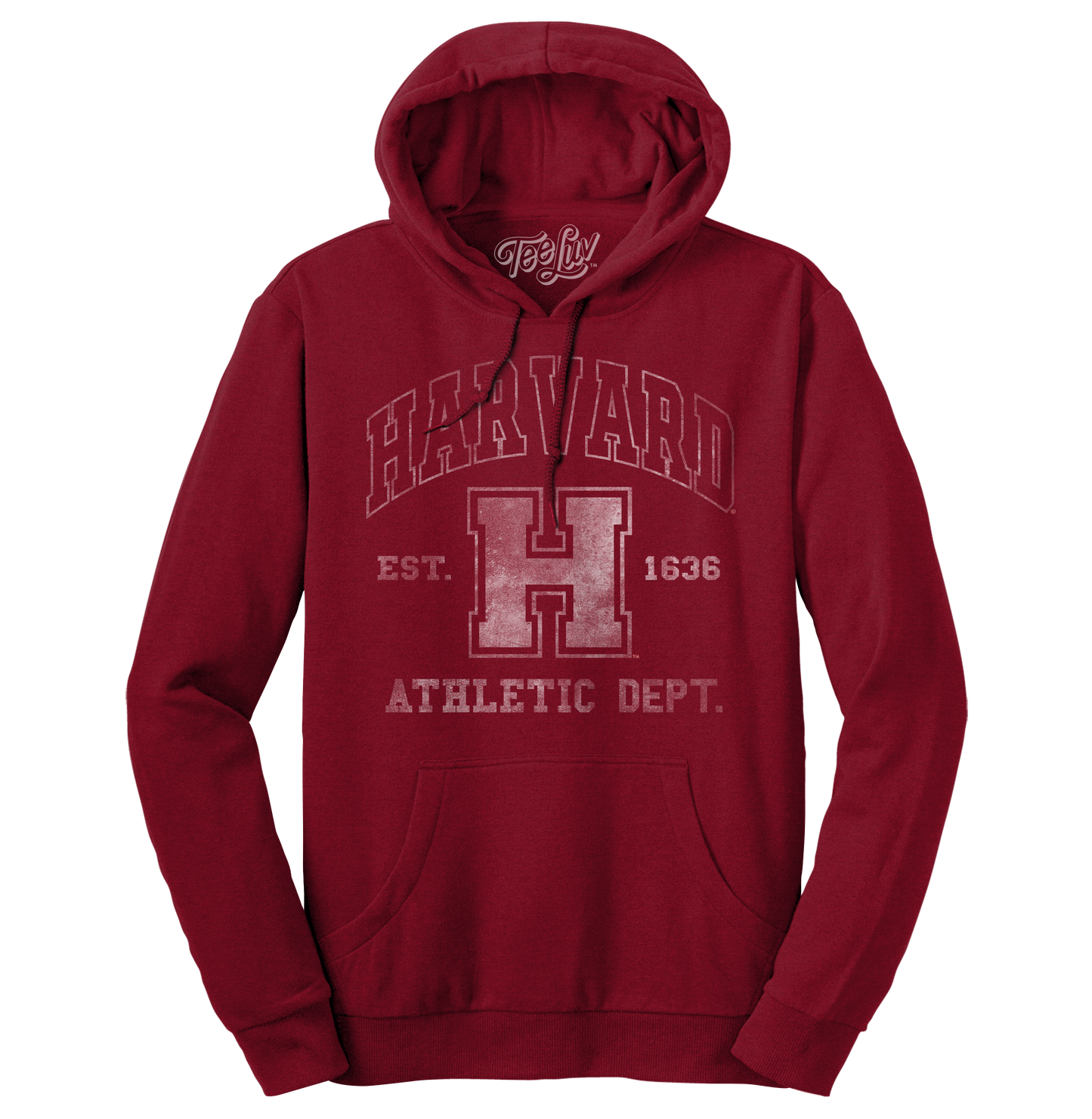 Harvard Athletic Department Pullover Hooded Sweashirt - Crimson