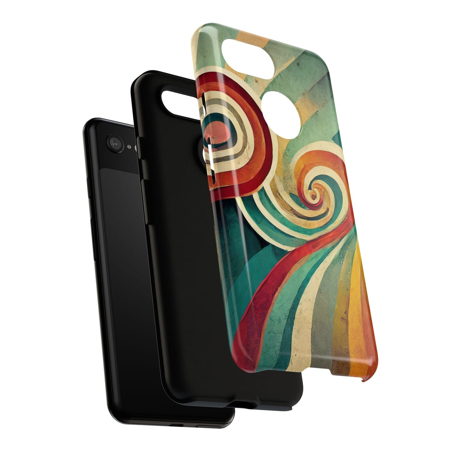 Colorful Swirl Tough Phone Case