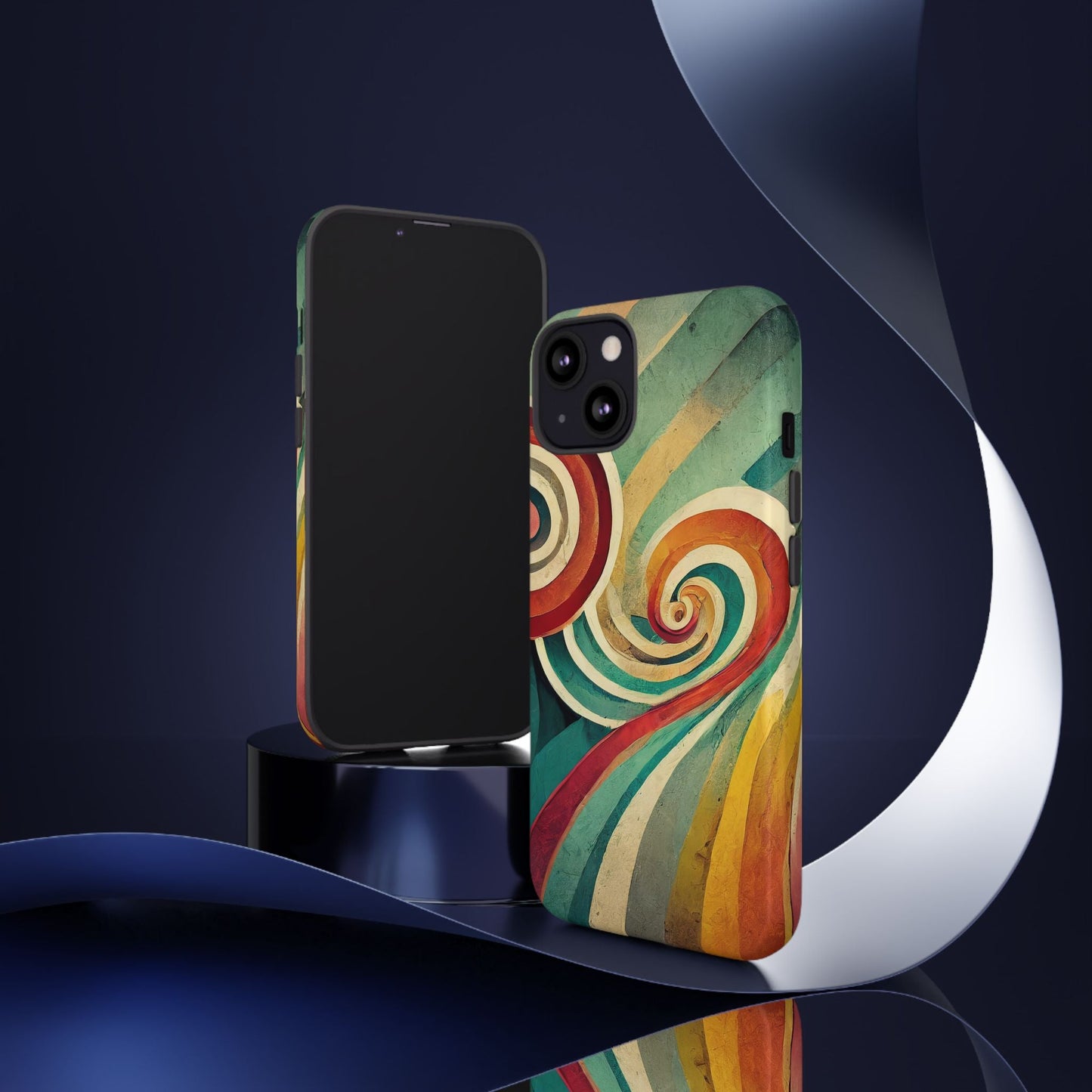 Colorful Swirl Tough Phone Case