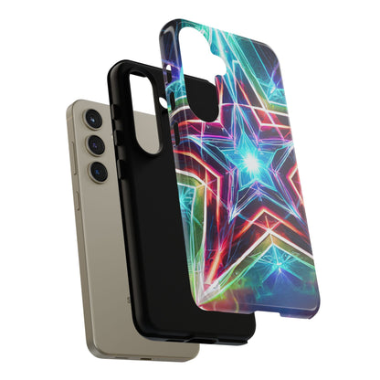 Neon Light Stars Tough Phone Case