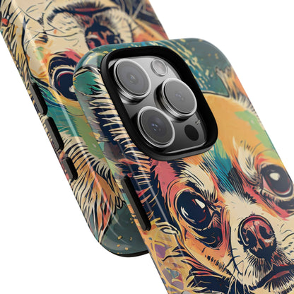 Abstract Chihuahua Tough Phone Cases