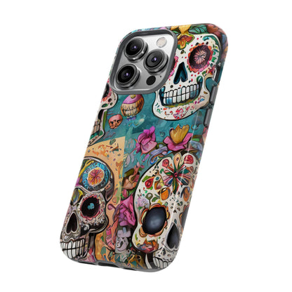 Vibrant Sugar Skull Tough Phone Case