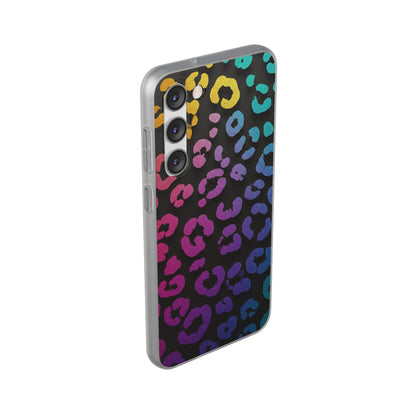 Vibrant Leopard Print Flexi Phone Case