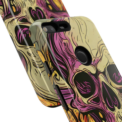 Abstract Purple Skull Tough Phone Case