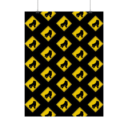 Warning Skater Rolled Poster