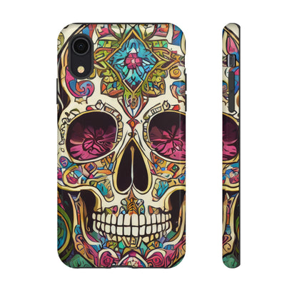 Colorful Sugar Skull Tough Phone Case