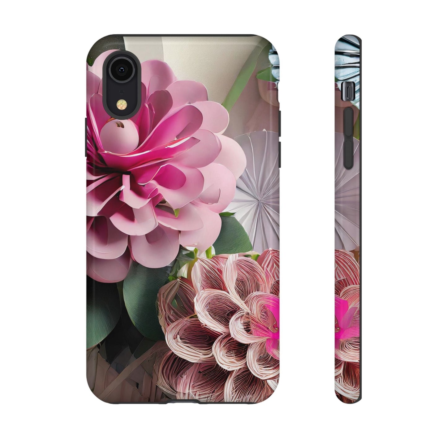 Elegant Paper Flowers Tough Phone Case