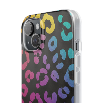 Vibrant Leopard Print Flexi Phone Case