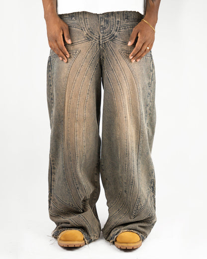 VZNARY "TWIST OF FATE" JEANS