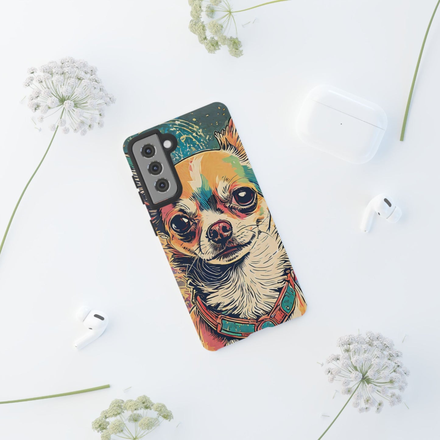 Abstract Chihuahua Tough Phone Cases