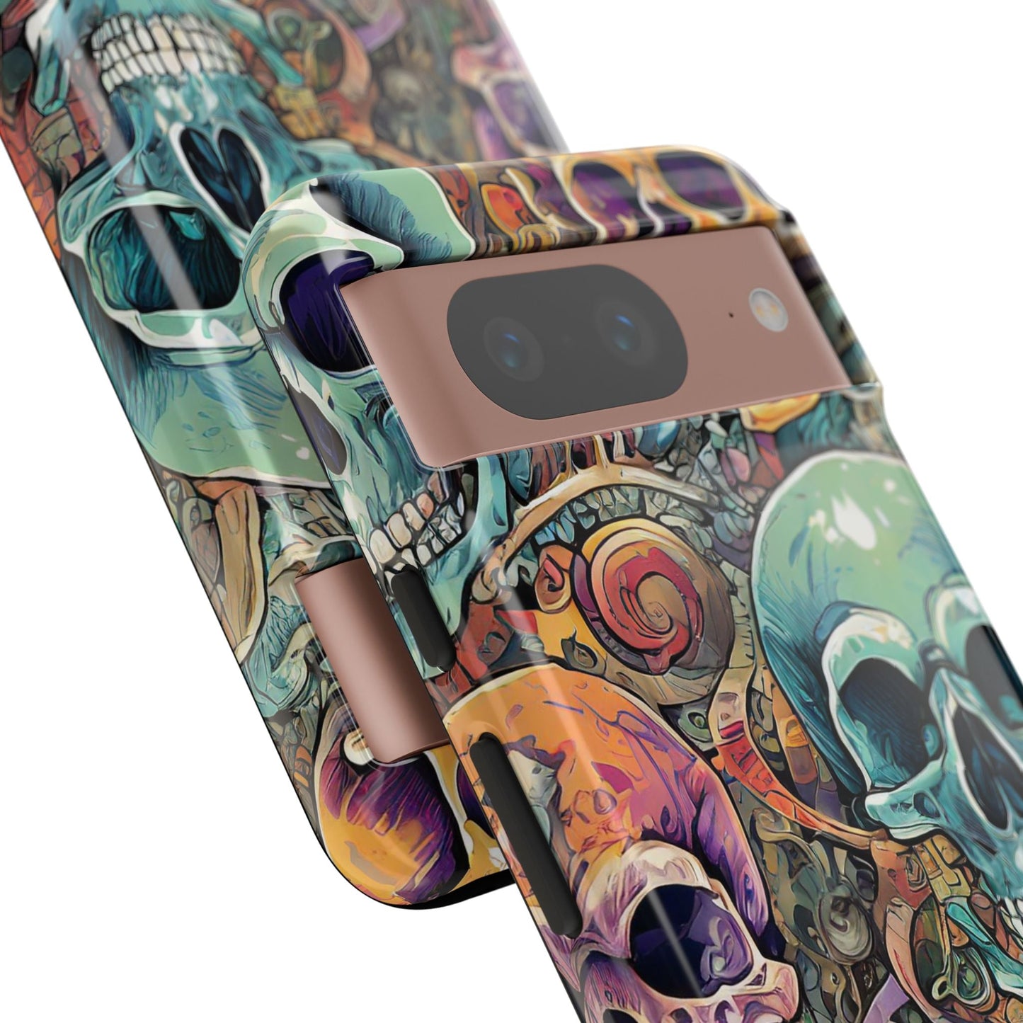 Artistic Skull Collage Tough Phone Case