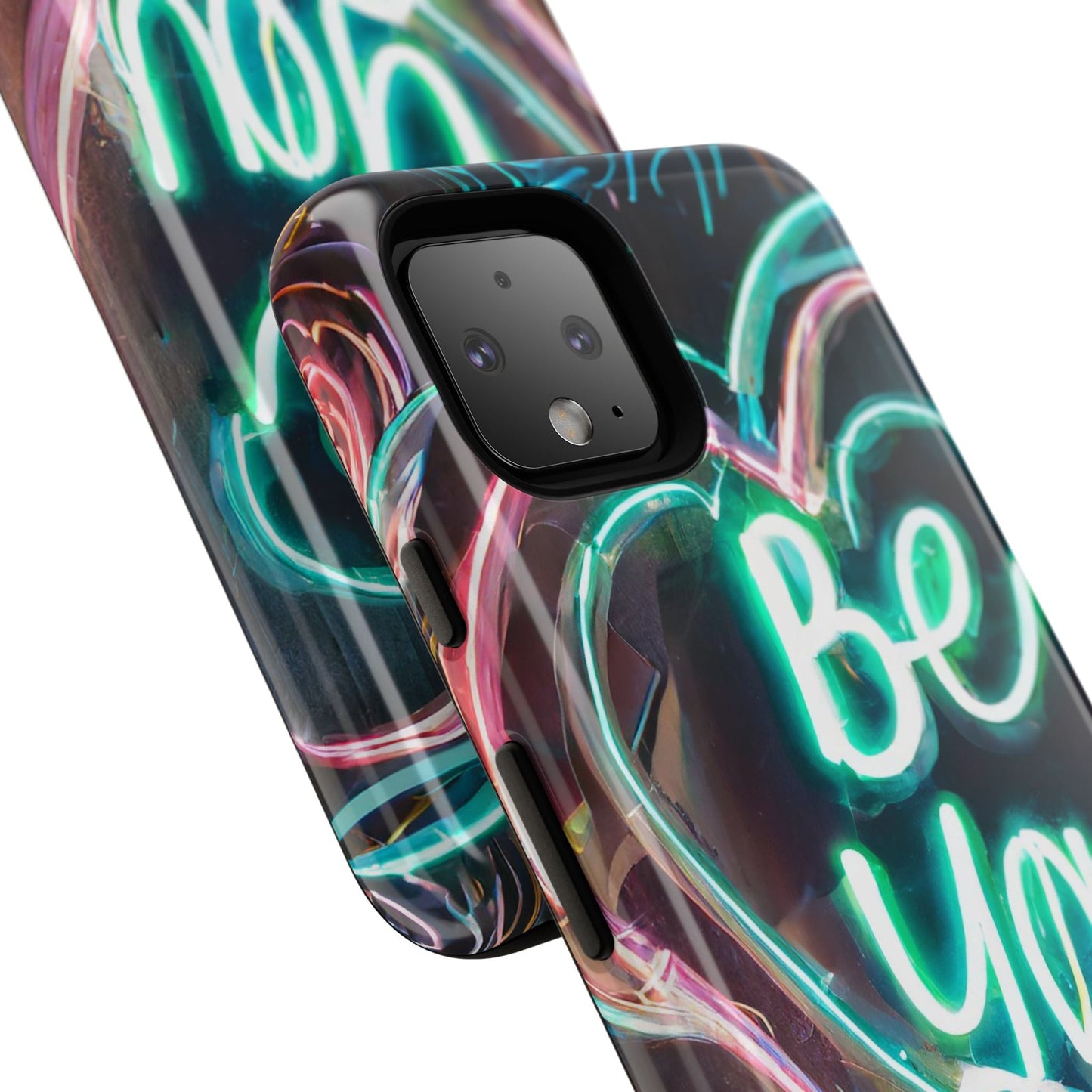Be You Colorful Neon Heart Tough Phone Case