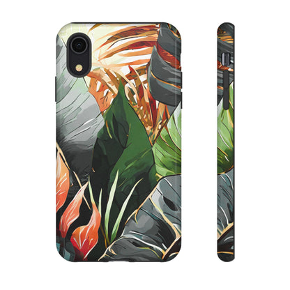 Tropical Leaf Tough Phone Case