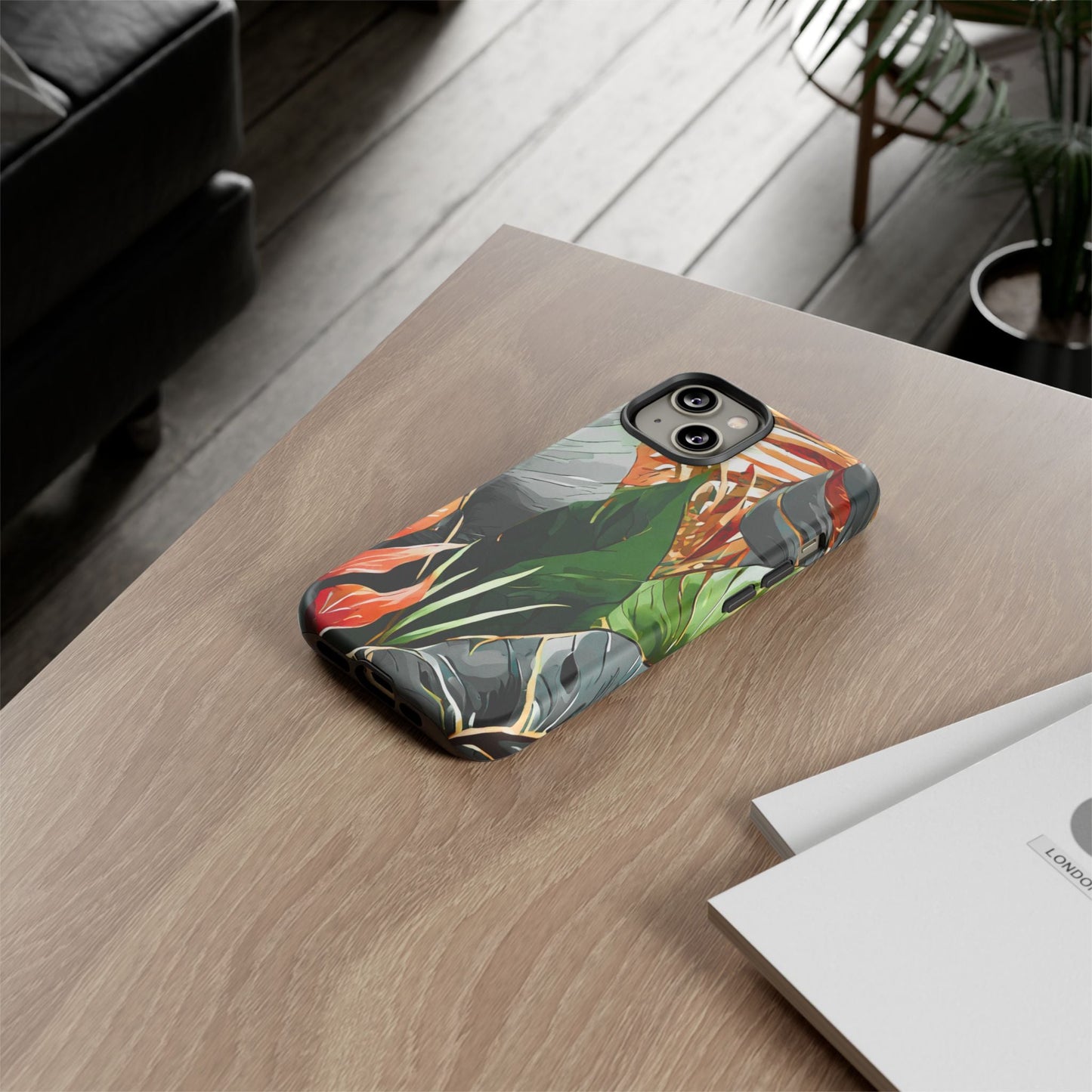Tropical Leaf Tough Phone Case