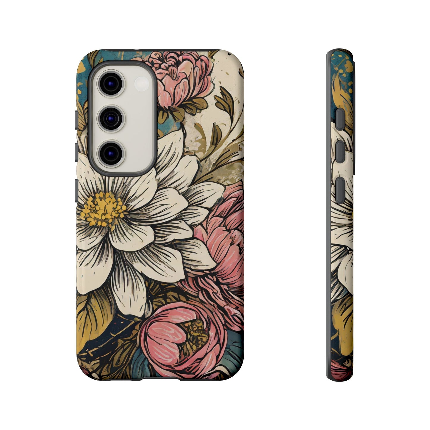 Beautiful White Floral Tough Case