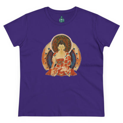 Buddha Gouache Print Women's Cotton Tee