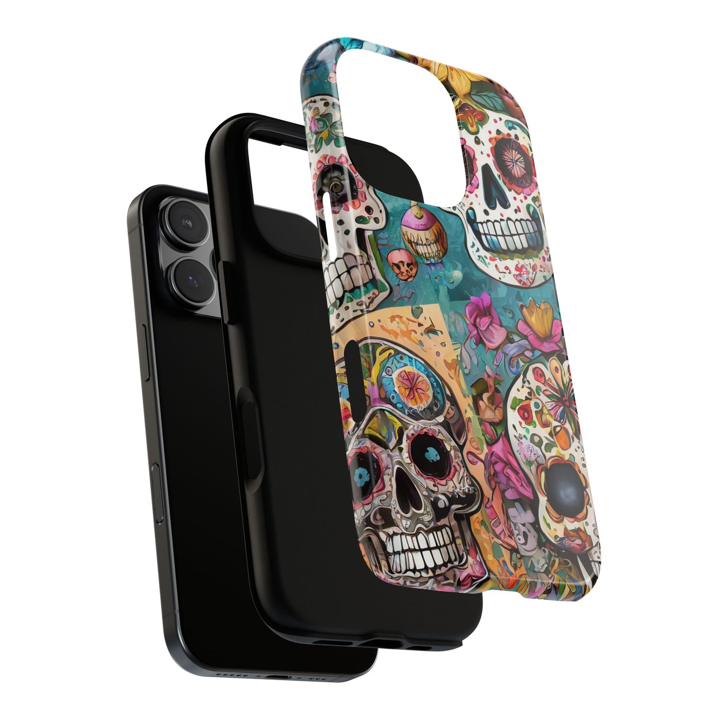 Vibrant Sugar Skull Tough Phone Case