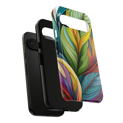 Vibrant Tropical Leaf Tough Phone Case