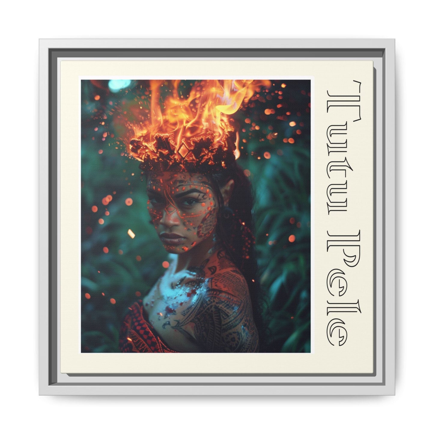 Tūtū Pele Aziza & Fae Matte Canvas Framed