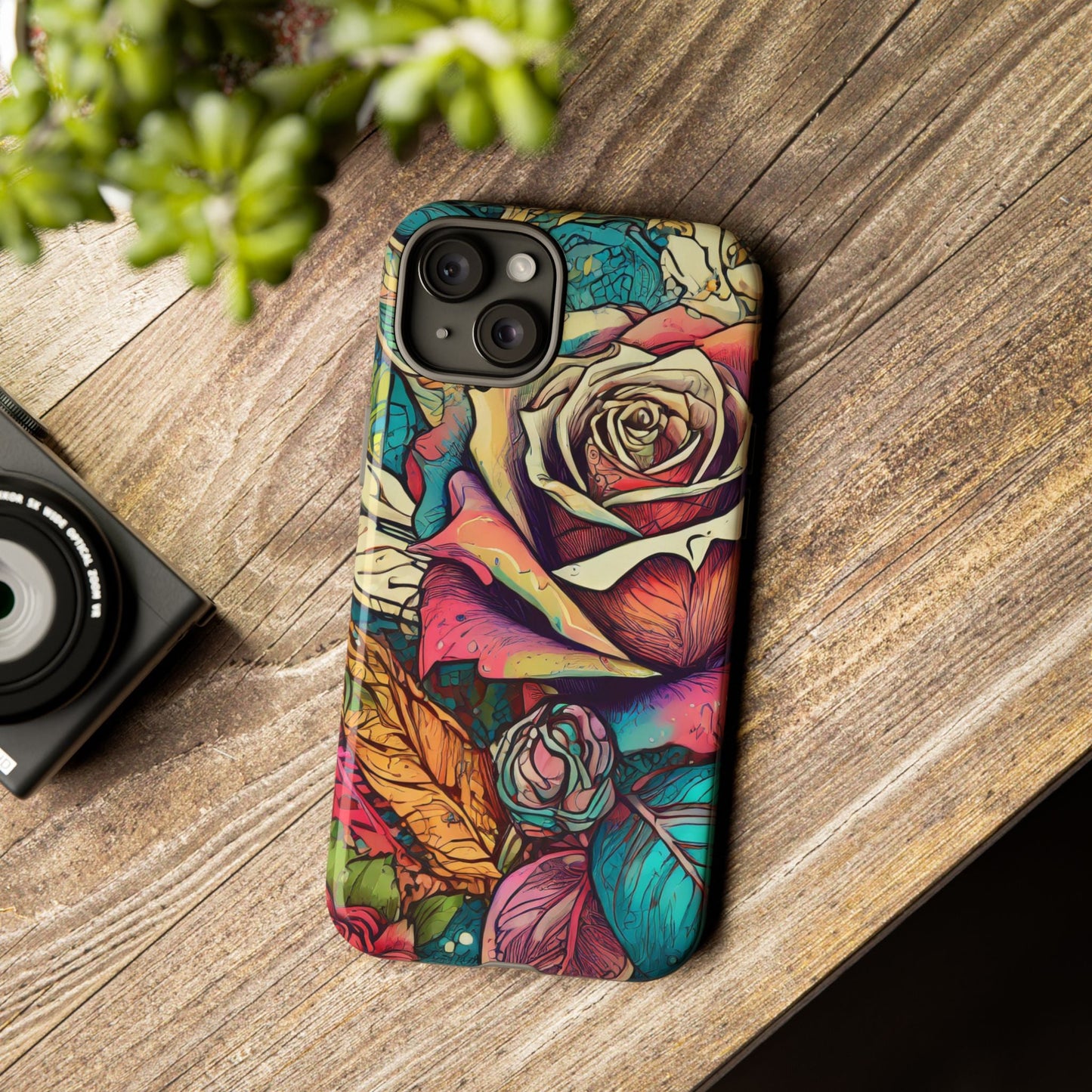 Colorful Roses Tough Phone Case