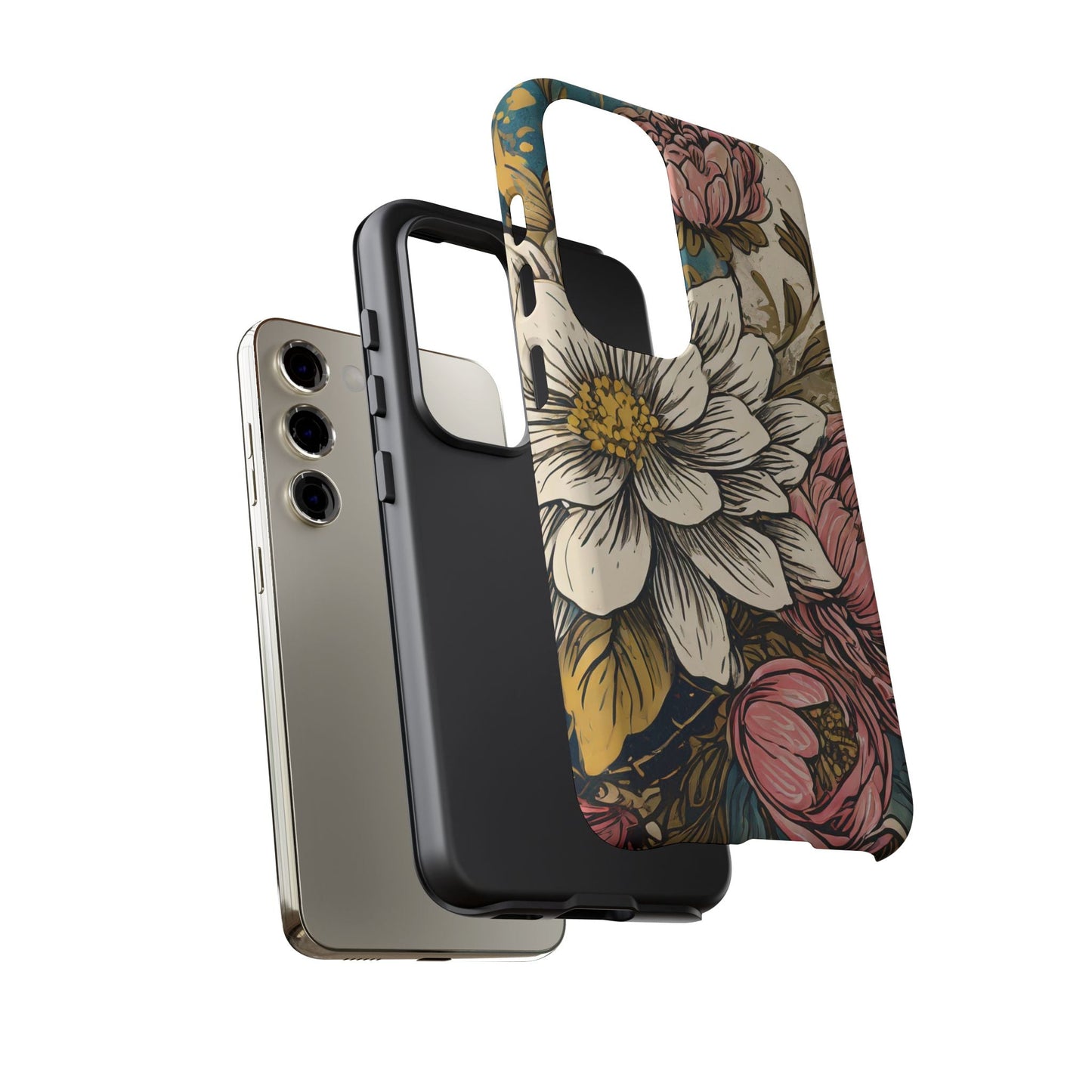 Beautiful White Floral Tough Case