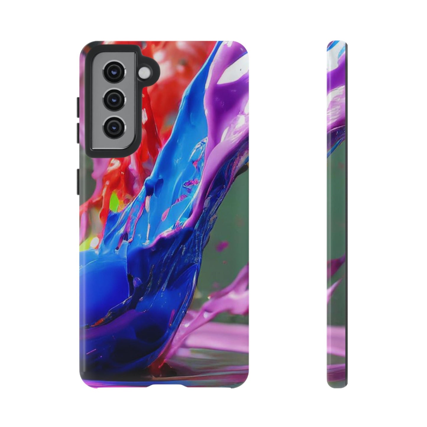 Vibrant Color Splash Tough Phone Case