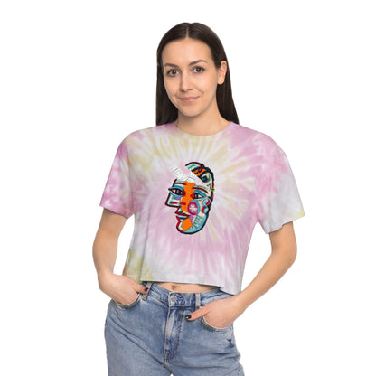 LOVE PILL Women's Tie-Dye Crop Tee