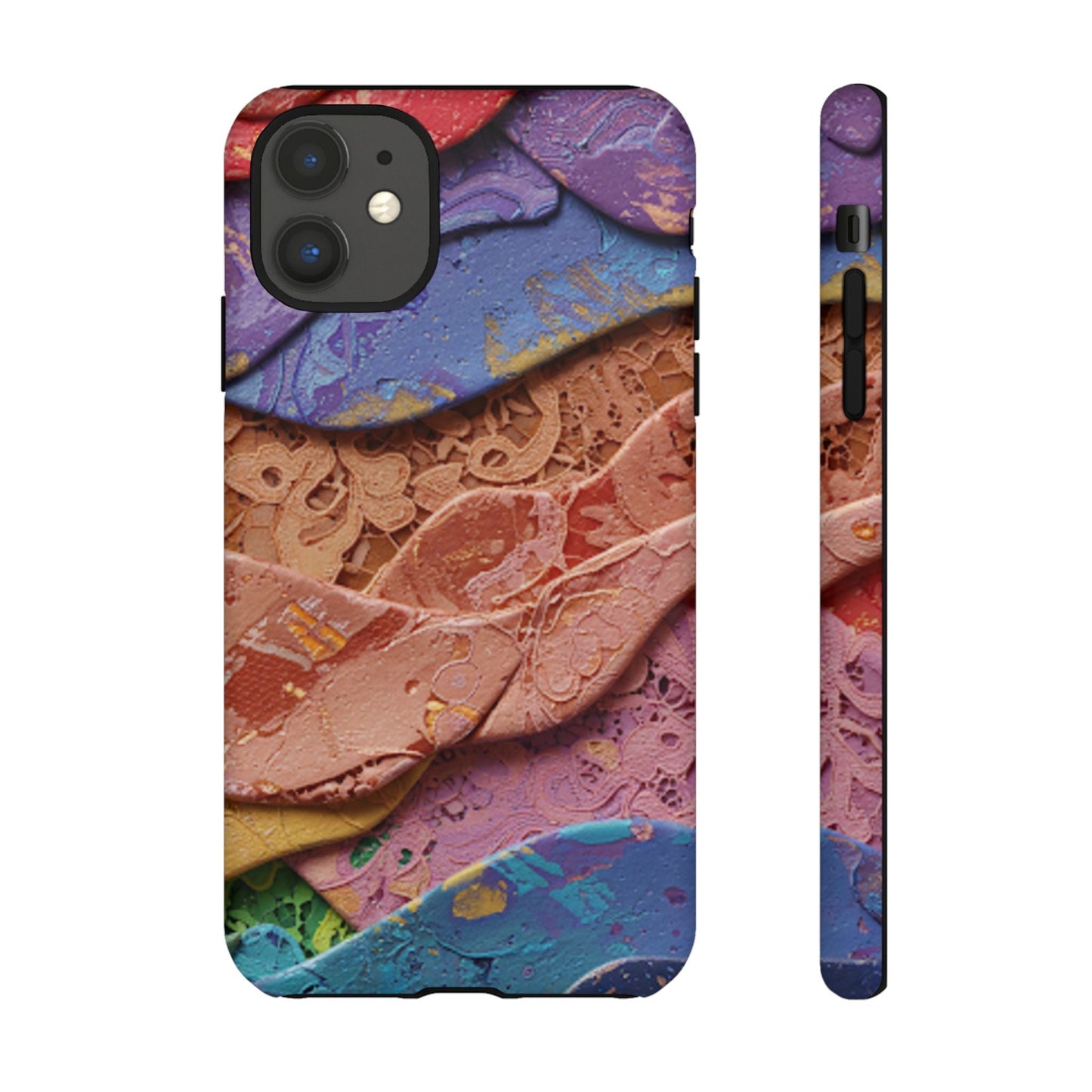 Abstract Painted Lace Tough Phone Case