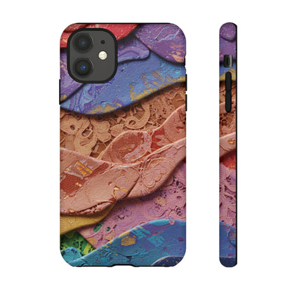 Abstract Painted Lace Tough Phone Case