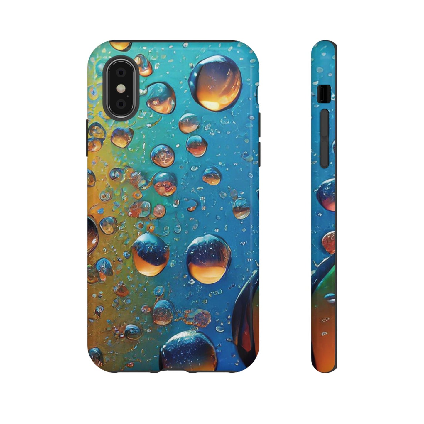 Colorful Water Droplets Tough Phone Case