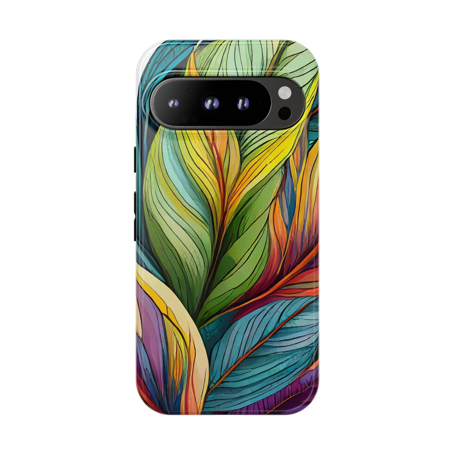Vibrant Tropical Leaf Tough Phone Case