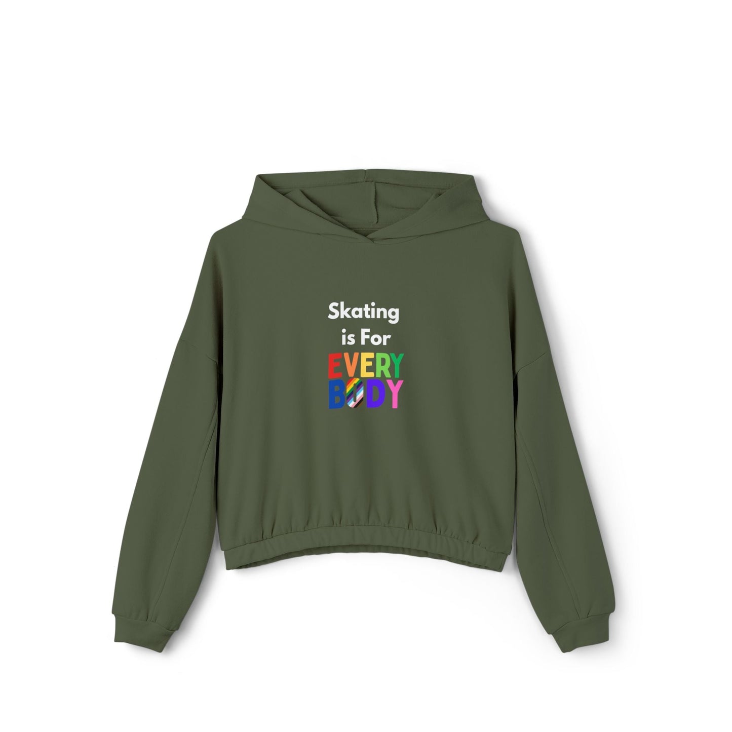 Women’s Cropped Skating is For Everybody Hoodie
