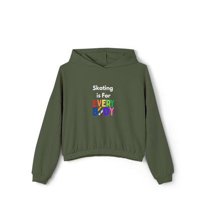 Women’s Cropped Skating is For Everybody Hoodie