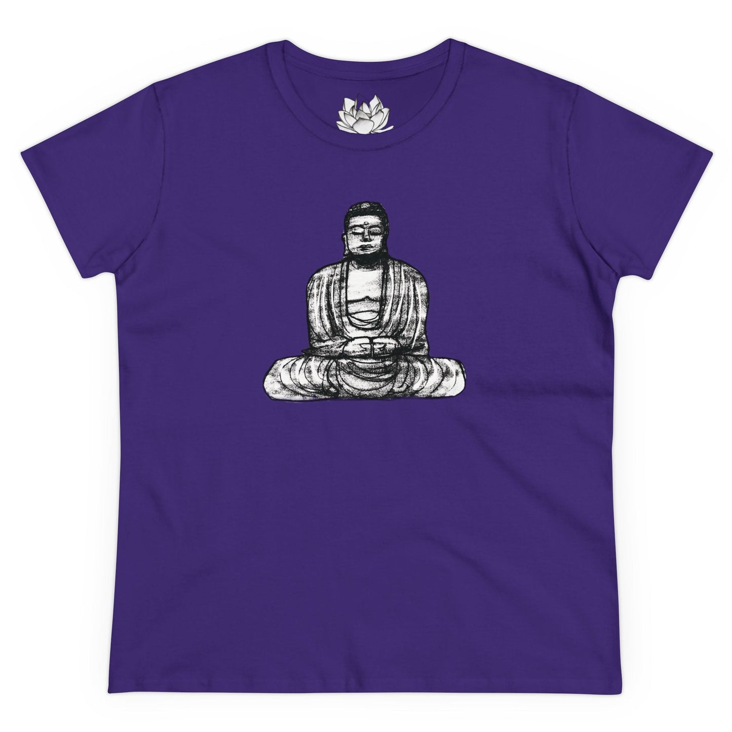 Buddha Sketch Women's Cotton Tee