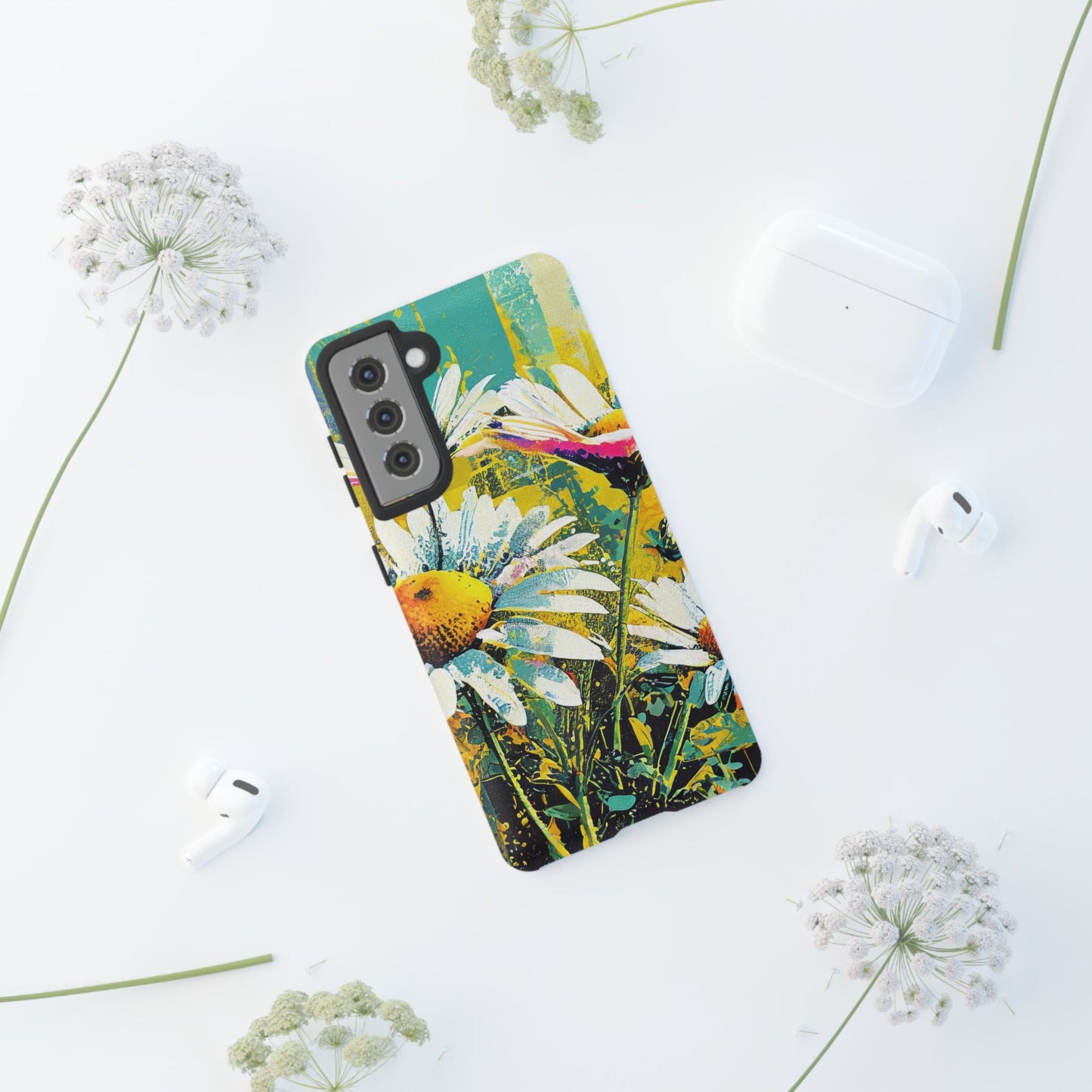 Colorful Daisy Floral Tough Phone Case