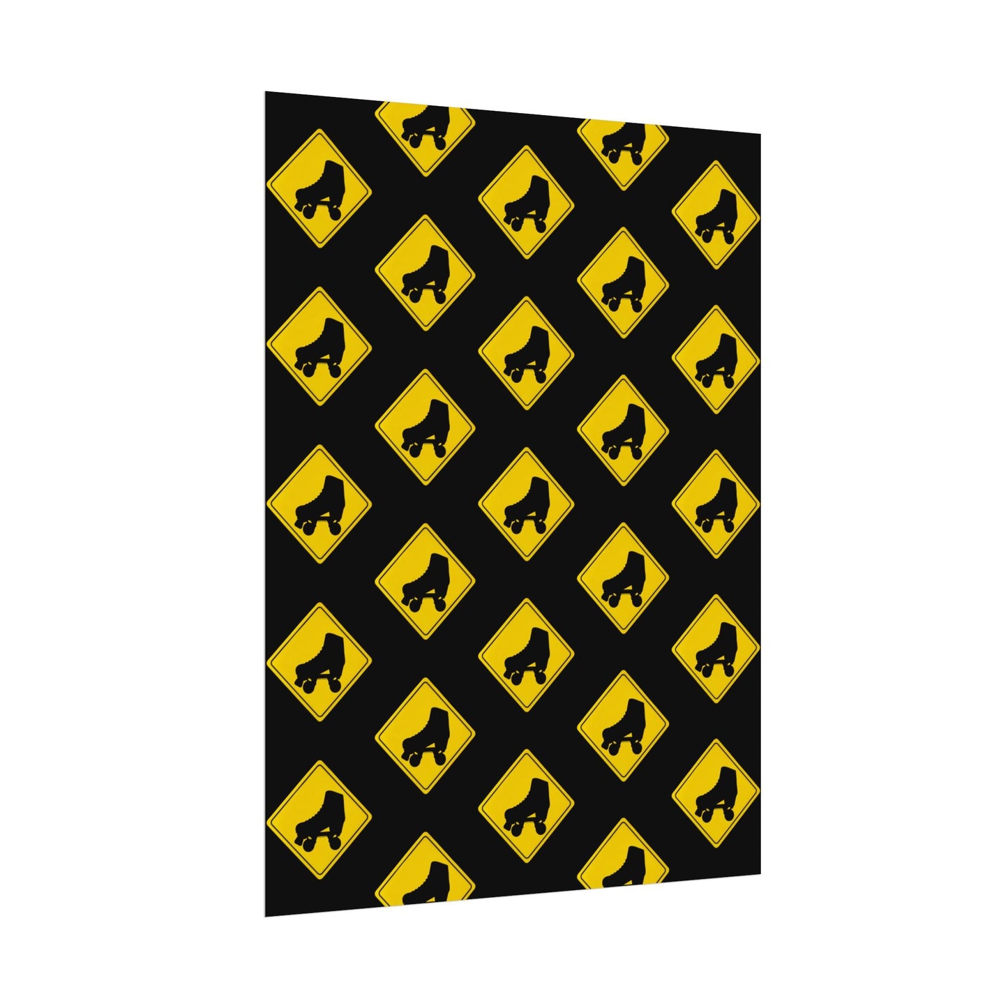 Warning Skater Rolled Poster