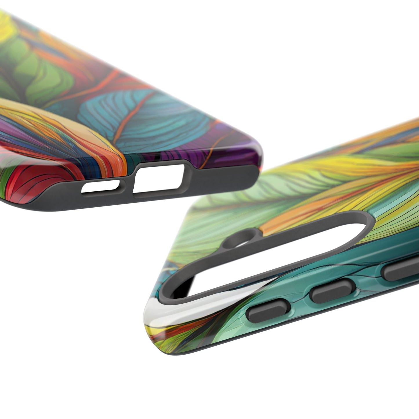 Vibrant Tropical Leaf Tough Phone Case