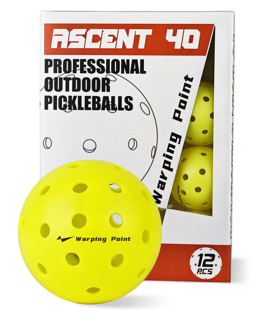 ASCENT OUTDOOR TOURNAMENT PICKLEBALLS - 12 PACK
