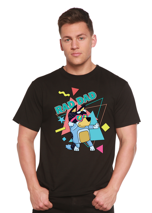 Rad Dad Bluey Men's Bamboo Short Sleeve Graphic T-Shirt